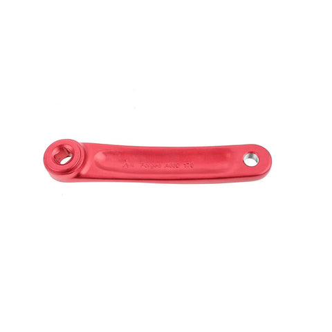 Beefed Up Square Taper Crankset For Mountain Bikes, red 170mm crank arm with 104 BCD, MTB single speed, high strength aluminum