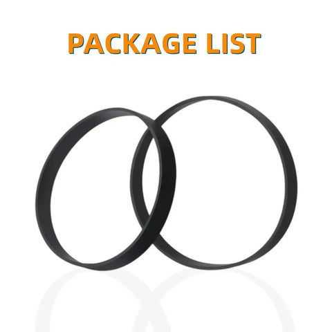 Replacement Vacuum Belts for Bissell CleanView Swivel Rewind Pet Reach Upright Models 3195 3196 3197 3197A 3198 3198A Pack of 2 Elastic Rubber Belts Built for Durability Easy Fit Strong Suction Long Lasting Performance, two black rubber belts