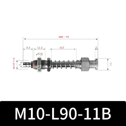 Heavy Duty M10 Series Big Head Vacuum Suction Cup With Silicone Rubber Gripper For Industrial Pneumatic Manipulator, steel mount.