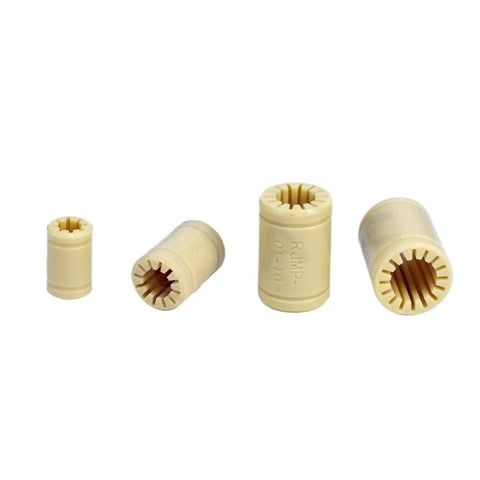 Bulletproof Plastic Linear Bearings And Tough Polymer Bushings In One To Four Piece Kits, assorted sizes for smooth operation.