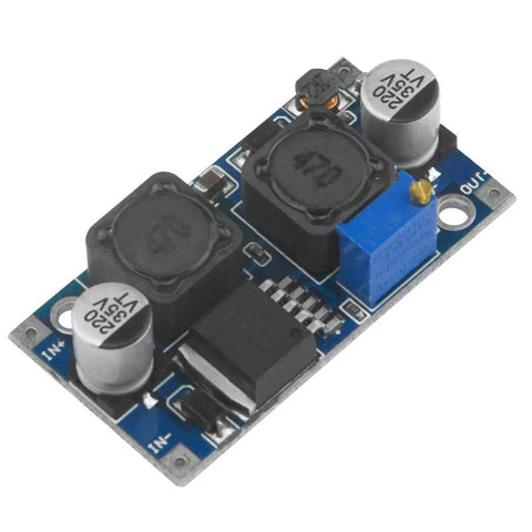 XL6009 DC-DC Buck Boost Power Module Bundle For Solar Panels, 4A 400KHz Adjustable Regulator, compact electronic board close-up.