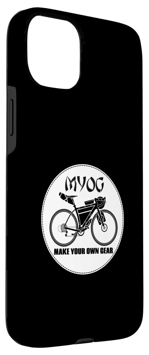 Bikepacking iPhone 15 Plus Case For DIY Gear Heads And Cyclists Make Your Own Gear Style Trail Ready Phone Case