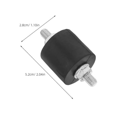 4 Pcs M8 Anti Vibration Mounts With Nuts For Air Compressor Shock Absorber Feet And Vibration Isolation Pads To Cut Industrial Equipment Noise 5.2cm black rubber