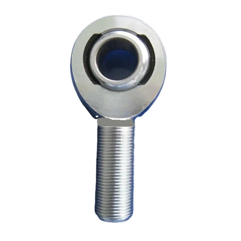Two Piece Male Heim Rod Ends M12x1.75 Thread Chromoly Steel Heavy Duty Bearing Set With Nuts close-up view of rod end with threaded connection