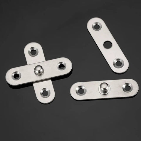 Heavy Duty Stainless Steel Pivot Door Hinges for Cabinets 12 Pack, Smooth Quiet Operation, Hidden Pivot Design