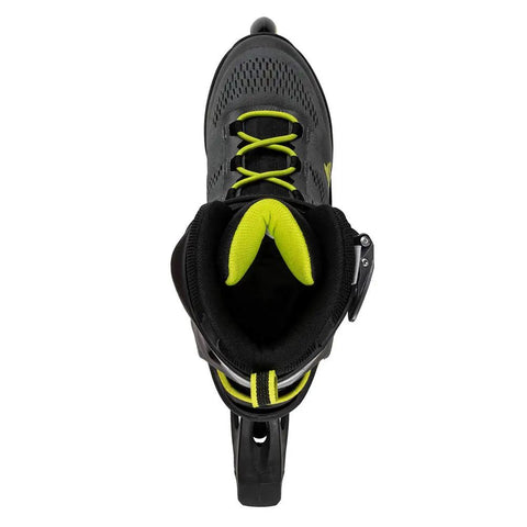 Top view of Macroblade 80 Fitness Inline Skates For Men With Secure Cuff And Lateral Support Form Fit Performance Liner