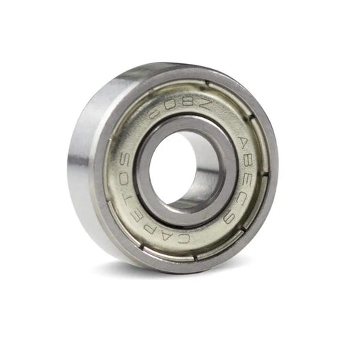 Slick Pro-Grade ABEC-9 608 Skate Bearings Pre-Lubricated Heavy-Duty Dual-Ball Shield Design close-up view of bearing