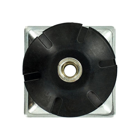 Double Star Threaded Caster Insert In Heat Treated Steel Fits 2 Inch Square Tube 16-18 Gauge With 3/8-16 Thread Pack Of 4