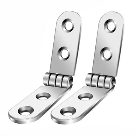20 Pack 180 Degree Foldable Flap Hinges for Cabinets and Furniture, rounded corner buffer hardware, metal construction