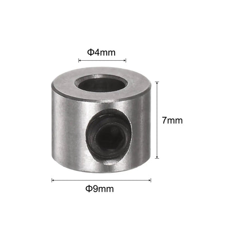 Ten Pack 4mm Bore Shaft Collars With Set Screws Stainless 304 Steel 9mm OD 7mm Thick Kickin Wheel Stopper And Landing Gear Collar