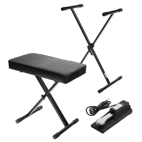 88 Key Compact Digital Piano With Touch Response Bundle Includes Stand And Bench Pack Sustain Pedal AC Adapter Music Stand And Studio Monitor Headphones For Practice Recording And Onstage Use with piano stand, bench, sustain pedal