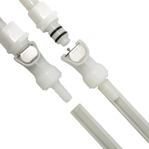 IRONSTAR plastic quick-disconnect hose fittings, 1/4 in ID, 2 female and 2 male connectors