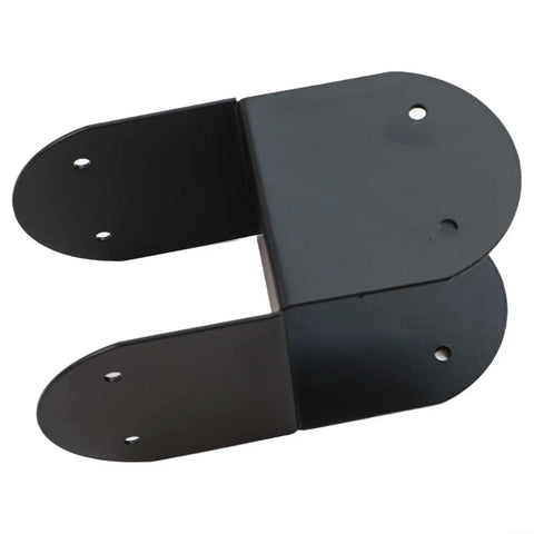 Heavy Duty Black Steel Post Cap Bracket For 4x4 Wood Posts, matte black finish, designed for secure beam connections.