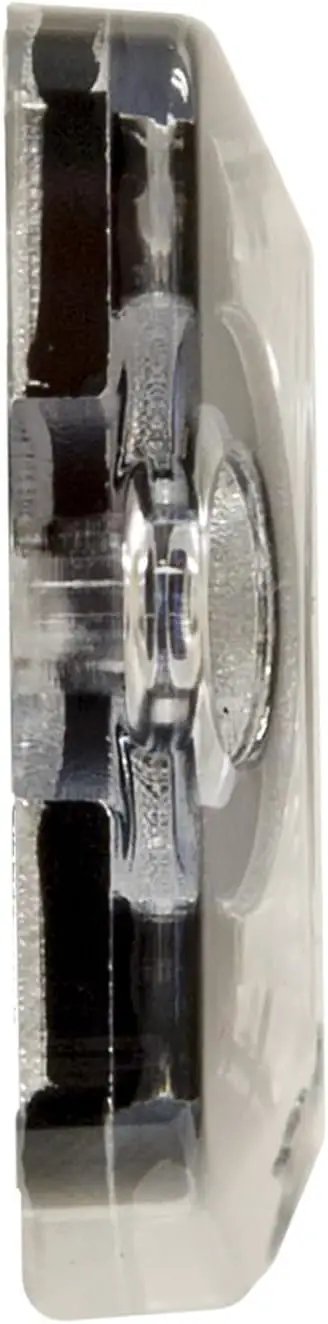 Five Inch Amber Ultra Thin Led Strobe Warning Light featuring 23 high visibility flash patterns, side view showing low profile design.