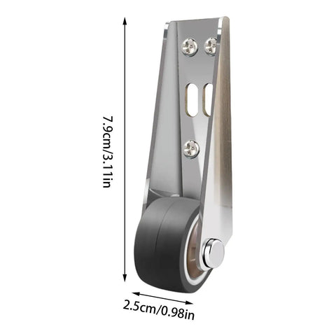 Low Profile Gate Caster Wheels With Silent Roller Bearings For Smooth Sliding Door Operation side mount caster with rubber wheel