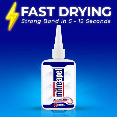 Instant Bond CA Glue With Activator For Wood Ceramic Glass 3D Printing And More, High Strength Quick Set Super Glue Accelerator For DIY Crafts And Plastic Repair, Includes Two 1.7 Ounce Bottles And Two 6.7 Ounce Bottles