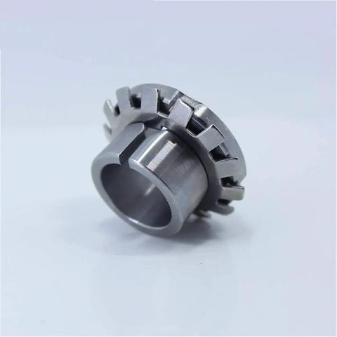 Pro Grade Adapter Sleeve H208 Size With Withdrawal And Lock Nuts For Bearing Accessories, 52100 Chrome Steel, close-up view