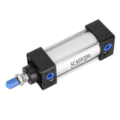 Aluminum pneumatic cylinder SC40X200, for Double Acting Air Pneumatic Cylinder Made From Aluminum Alloy For Industrial Automation Systems Compact Lightweight Powerhouse With Wide Temperature Range And Precise Push Pull Motion For Reliable No Fuss Automation