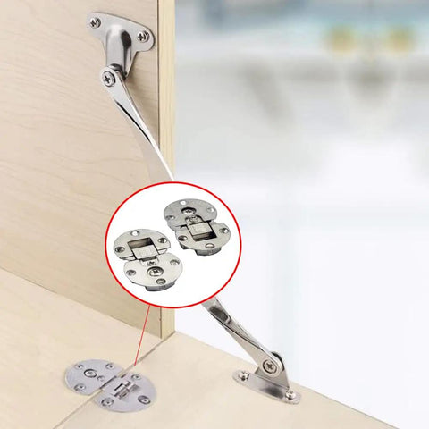 Heavy Duty Zinc Alloy Concealed Cabinet Door Hinges And Adjustable Hidden Hardware For Wood Furniture And Cabinets with built-in mounting plates.