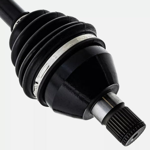 Close-up view of a durable drive axle shaft assembly for Maverick X3, part 705502362, designed for rugged side by sides.