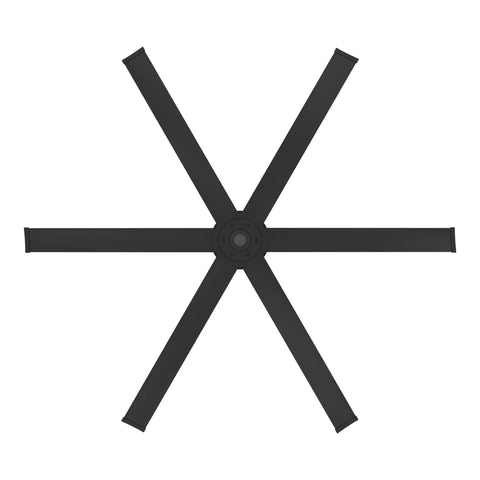 Super Fly 60 Inch Smart Outdoor Ceiling Fan With Senseme Tech And Wifi App Control Aircraft Grade Aluminum Blades in sleek black.