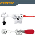 Beefy 225D Quick Release Toggle Clamp Set For T Track 500 Lb Holding Capacity With Mounting Plate, side view