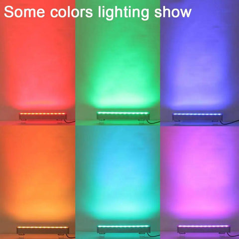 36W RGB Wall Washer Light IP65 Waterproof Outdoor LED Strip For Bridges, Hotels, And Mega Bars Energy Saving With 16 Colors