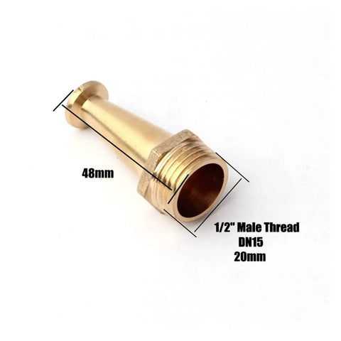 1/2" male threaded brass nozzle for Top Shelf 5 Piece Garden Lawn Sprinkler Irrigation System, 48mm size.