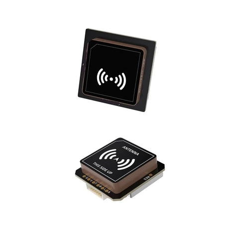 M10 Series GPS Module for FPV Drones and RC Planes, showing antenna side and compact design in black casing.