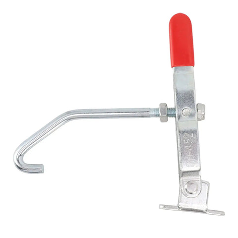 Beefy J Hook Toggle Clamp With 375LBS Holding Capacity And Adjustable Quick Release Pull Latch For Smoker Lids Woodworking Doors Gates Cases And Trunks Table Saw Stand Attachments, iron body
