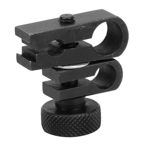 Dial Indicator Clamp Kit with Tungsten Steel Chuck Sleeve for precision measurement tools, close-up of dovetail clamp