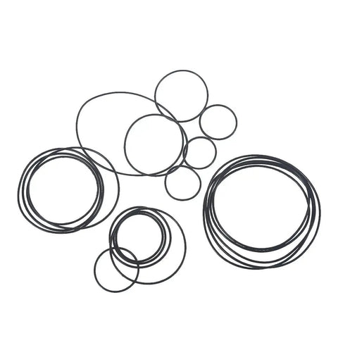 Must Have 20 Pack Round Rubber Belts For Tape Machines, 1mm Diameter, Mixed Lengths, Replacement Transmission Belts displayed