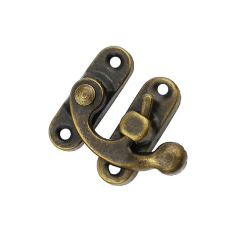 Antique brass finish toggle latch from 30 Piece Wooden Box Buckle Hasp Latch Hardware Kit For Hold Down Clamps And Toggle Latch