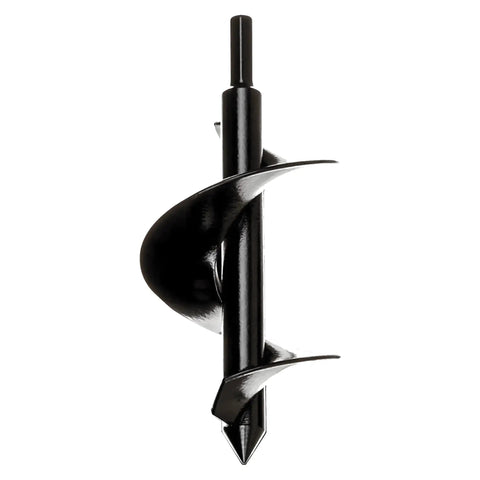 Bulb Planting Auger Bit Three By Seven Inches With Three Eighths Inch Non Slip Hex Drive for Bedding Plants and Lawn Grass