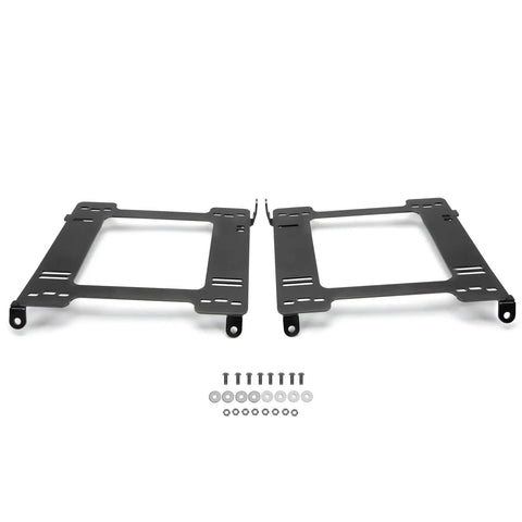 Two Race Car Seat Base Mounting Brackets With Rail Track For Civic EG CX DX EX Integra Beefed Up Heavy Duty Interior Mounting Brackets