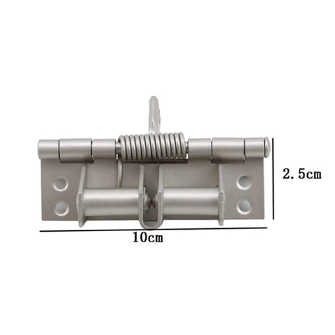 Two Pack Hidden Door Hinges With Spring Self Closing and Silent Hydraulic Buffer for Cabinets and Windows, steel, 10x2.5cm