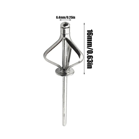 Heavy Duty Aluminum Pop Rivets Set With Stainless Steel Mandrel 20 Pieces Anti Vibration Design Burr Free Head Rust Resistant Ideal For Automotive Marine And Outdoor Projects Easy Install And Strong Secure Joints, 6.4mm x 16mm rivet