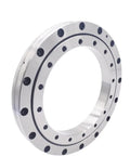 Pro Grade Cross Roller Bearing Built To Last Heavy Duty Workhorse For Cnc Machine Turntable Rotary Platform Smooth Operation Precision Industrial Equipment Unit close-up view of steel bearing with holes