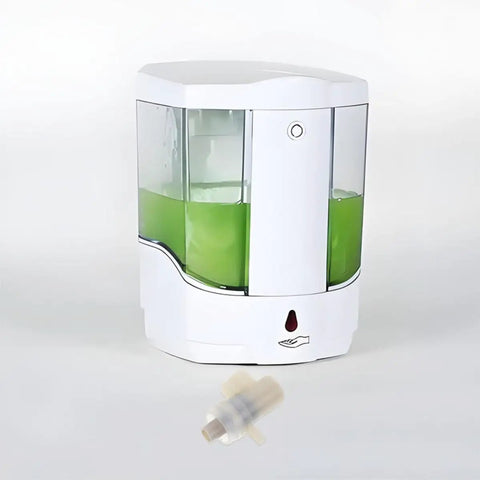 Slick Replacement Soap Pump Heads For Liquid Soap And Lotion Dispensers Featuring No Sweat Install And Steady Delivery For Bathroom Bottles And Home Essentials with green liquid and removable pump.