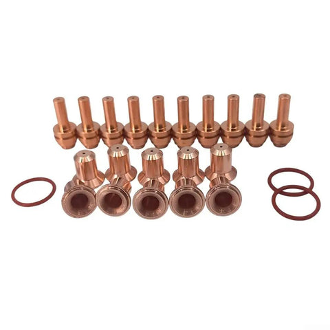 23 Piece Plasma Cutter Consumables Kit For AirForce 400 Plasma Cutters Compatible With ICE 25C ICE 27C Or ICE 27T Handheld Torches Displayed