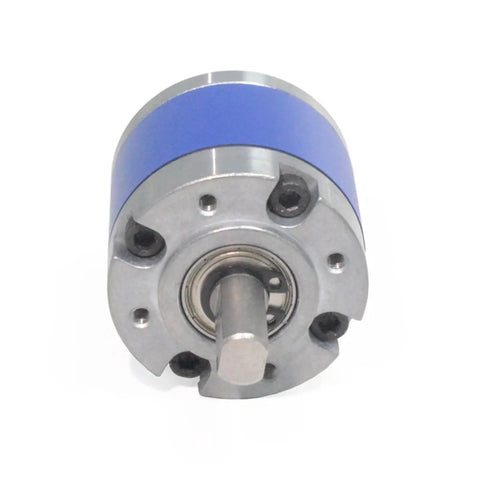 36 Mm Planetary Gearbox For 550 Dc Motor High Ratio 516 showing a blue and silver metal housing with a shaft for robots and DIY models.