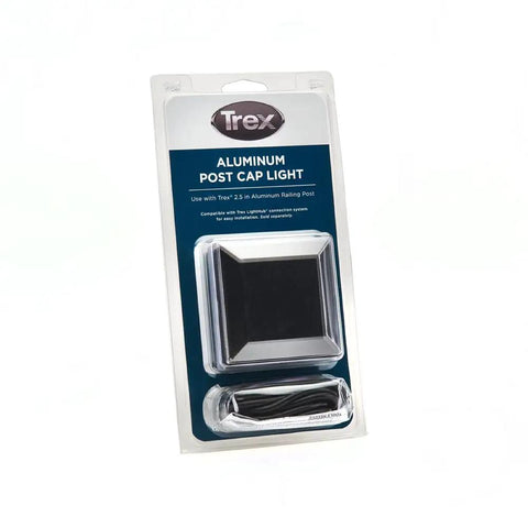 LED Aluminum Post Cap Light For 2.5 Inch Railing Posts With 360 Degree Illumination in packaging