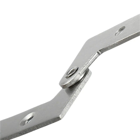 Close-up view of Stainless Steel Soft Close Door Hinge With Hydraulic Damper Invisible Pivot And Replacement Hardware For Cabinets