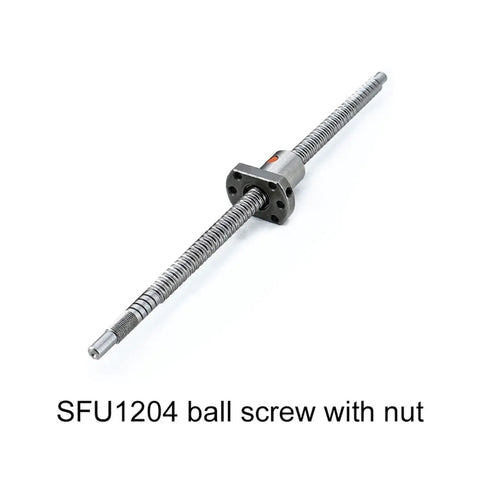 SFU1204 End Machined Ball Screw With Single Ball Nut 12mm Diameter 4mm Pitch for CNC Machine Motion Rail