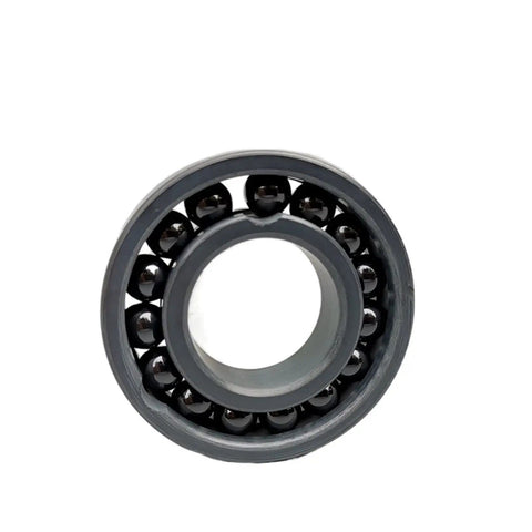 Front view of Bulletproof Si3n4 Ceramic Ball Bearing 6902 15x28x7 Mm showing deep groove design and ceramic balls.