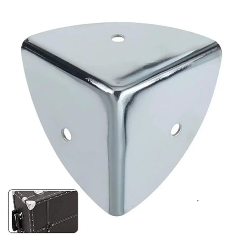 Tough As Nails 4 Piece Metal Luggage Corner Protectors Using 38mm Aluminum Edge Guards with scalloped design