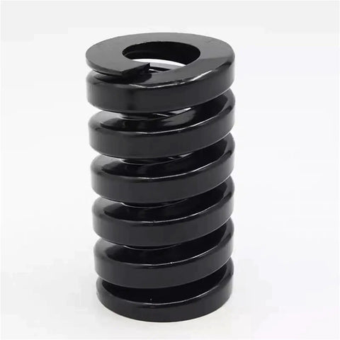 Check Out These Sweet Black Die Mold Stamping Alloy Steel Compression Springs For Industrial Grabs And Hold Downs Perfect Fit With 35mm Outer And Inner Diameter For Heavy Duty Work And Serious Gear Needs. Close-up view of a black alloy steel compression spring, 35mm OD.
