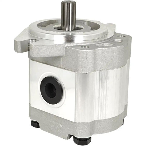 Top Shelf Hydraulic Gear Pump 4CC Counter Clockwise Rotation 96193GT Replacement with silver casing for Genie lifts.