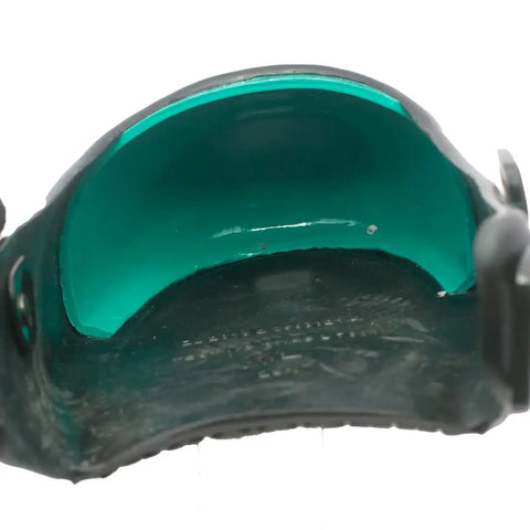 Inside view of Lock And Load Steel Toe Overshoes With Dual Hook And Loop Straps For A Rock Solid Fit Extra Instep Support XL Green.