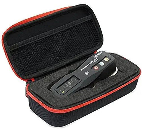 Smart Two Axis Bluetooth Digital Precision Level Offering Real Deal Accuracy And No Sweat Operation For Mechanics And Carpenters Who Expect Top Shelf Performance On Every Busy Job Site in a protective case.